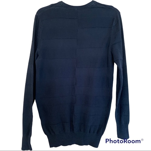 Divided by H&M women’s crew neck black striped tunic sweater, size small. - Picture 2 of 11